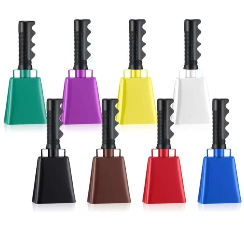 Sichuan Locust Mix Solid Painting Color Cow Bells,25pcs/case