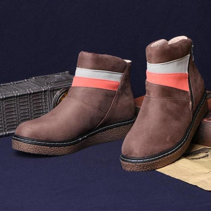 Bunion Protection Side Zip Ankle Booties for Women