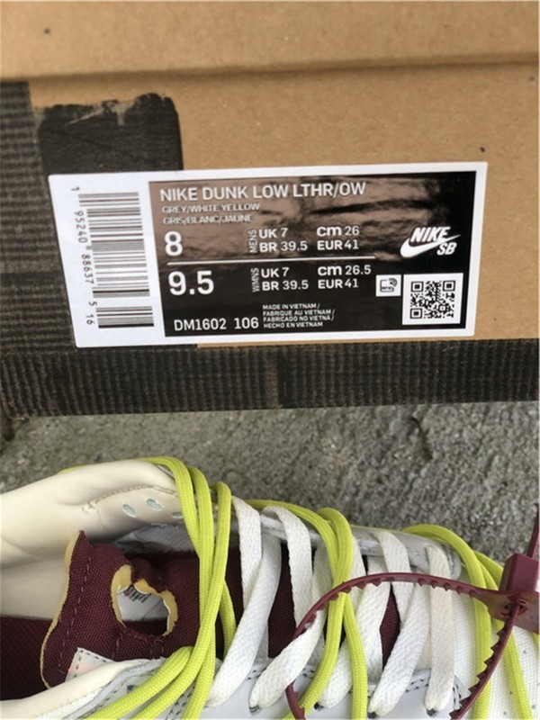 Authentic OFF-WHITE x Nike Dunk Low “The 50” DM1602