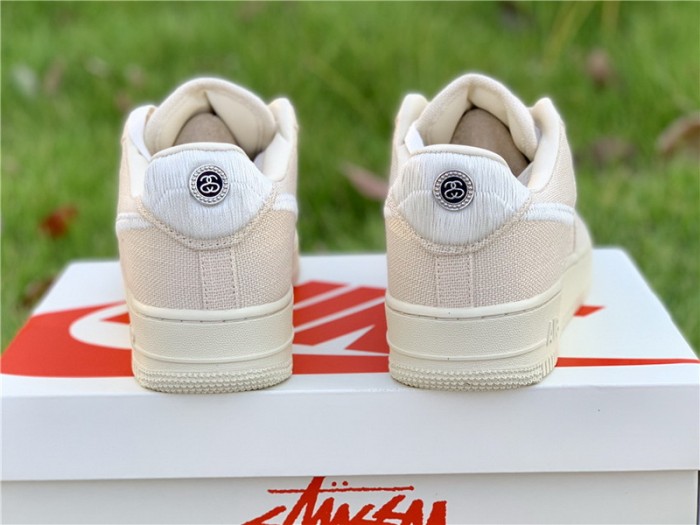Authentic Stussy x Nike Air Force 1 Low “Fossil Stone”