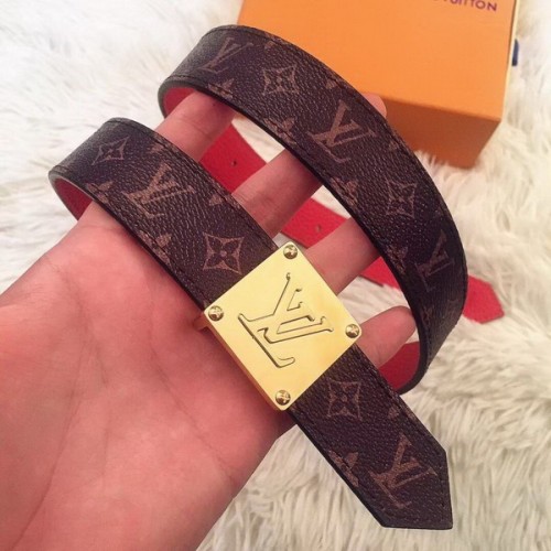 Super Perfect Quality LV women Belts(100% Genuine Leather,Steel Buckle)-144