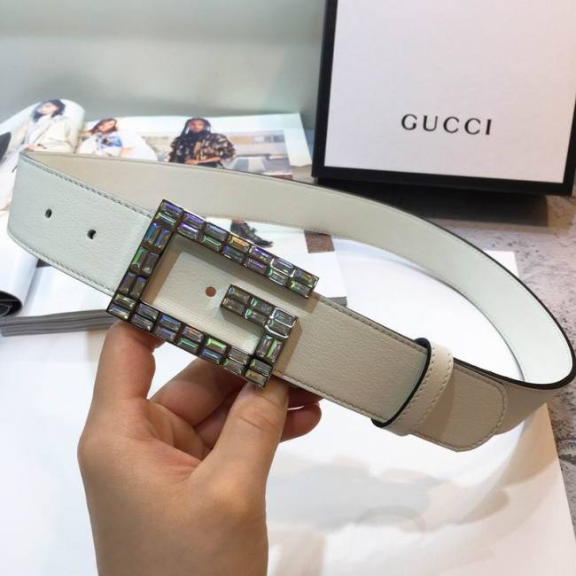 Super Perfect Quality G women Belts(100% Genuine Leather,steel Buckle)-434