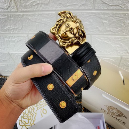 Super Perfect Quality Versace Belts(100% Genuine Leather,Steel Buckle)-728