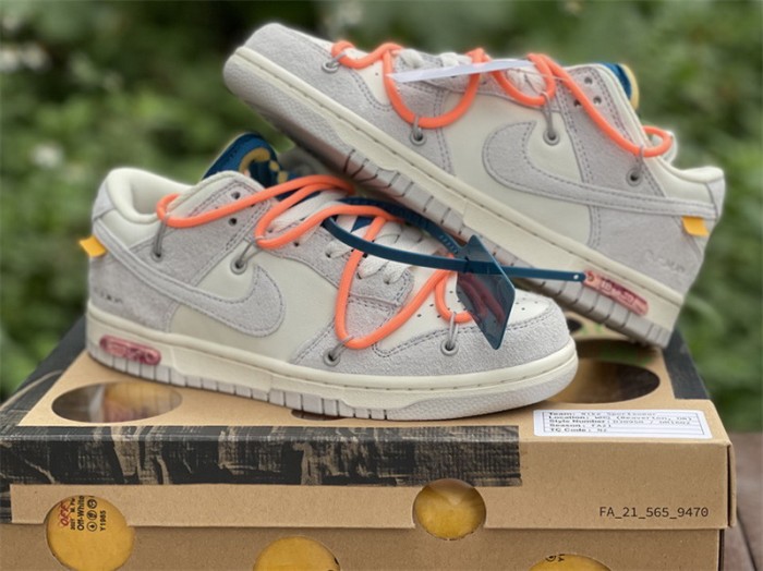 Authentic OFF-WHITE x Nike Dunk Low “The 50” DJ0950 119