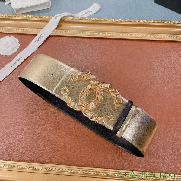 Super Perfect Quality CHNL Belts(100% Genuine Leather,steel Buckle)-258