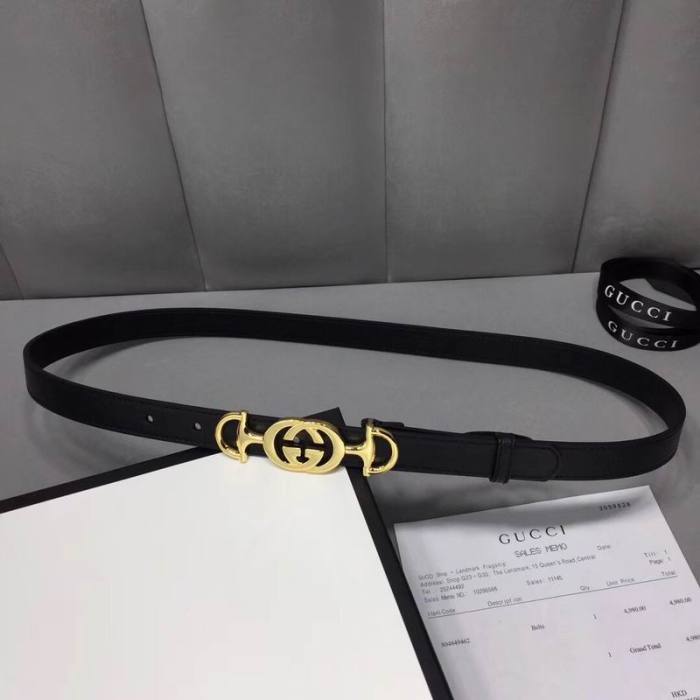 Super Perfect Quality G women Belts(100% Genuine Leather,steel Buckle)-315