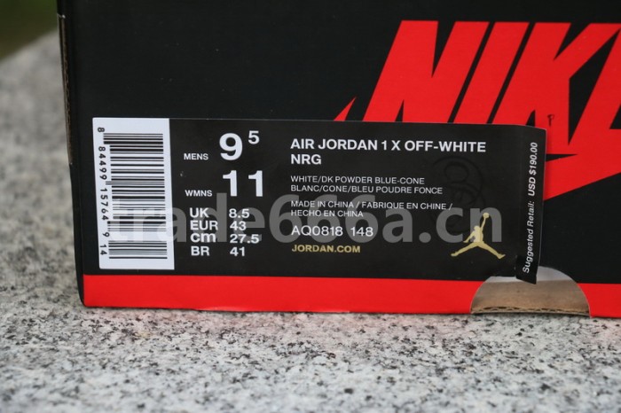 Authentic OFF-WHITE x Air Jordan 1 “UNC”