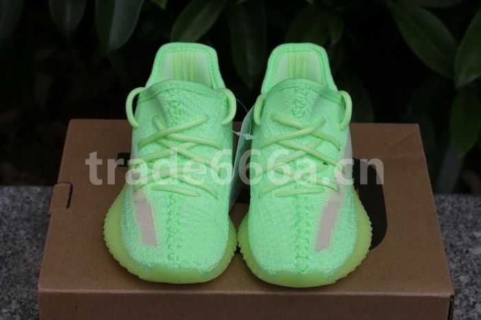 Authentic AD Yeezy 350 Boost V2 “Glow” kids shoes