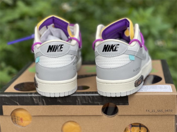 Authentic OFF-WHITE x Nike Dunk Low “The 50” DM1602 111