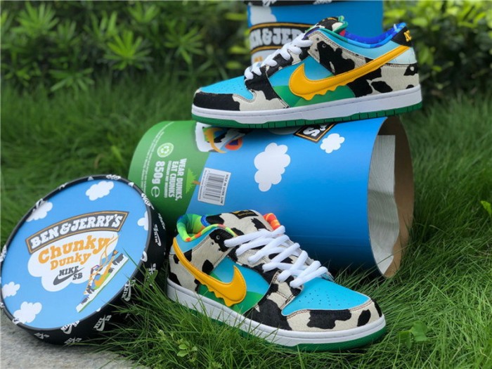 Authentic Ben & Jerry's x Nike SB Dunk Low Pro QS(with Original Boxes)