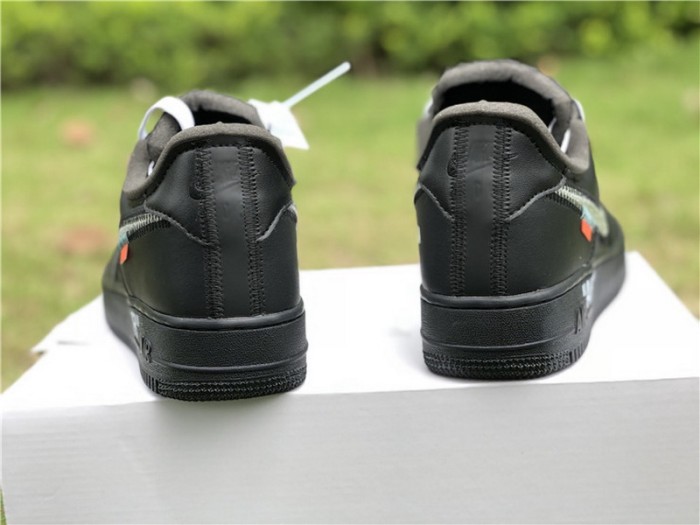 Authentic 2018 Off White x Moma Air Force 1 One Low Black