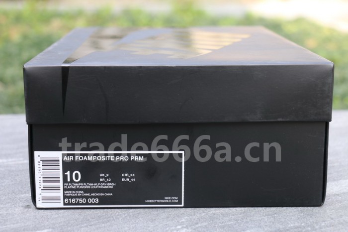Authentic Nike Air Foamposite Pro “Pure Platinum”