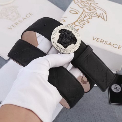 Super Perfect Quality Versace Belts(100% Genuine Leather,Steel Buckle)-583