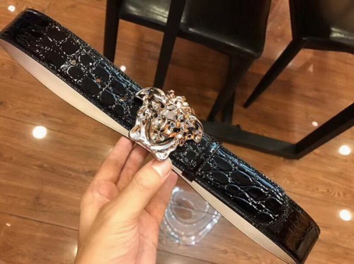 Super Perfect Quality Versace Belts(100% Genuine Leather,Steel Buckle)-258