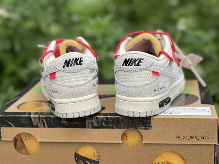 Authentic OFF-WHITE x Nike Dunk Low “The 50”DJ0950 118-001