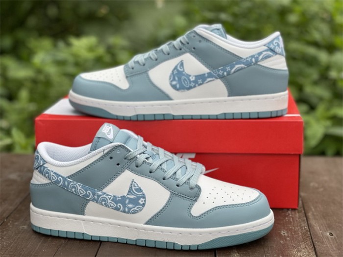 Authentic Nike Dunk Low “Blue Paisley”