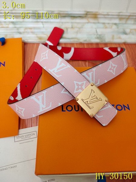 Super Perfect Quality LV women Belts(100% Genuine Leather,Steel Buckle)-230