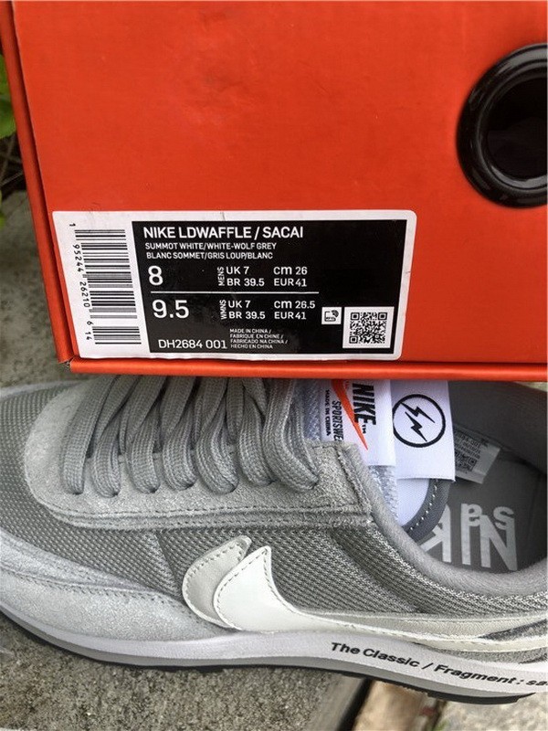Authentic fragment Design x sacai x Nike LDV Waffle Grey