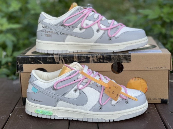 Authentic OFF-WHITE x Nike Dunk Low “The 50” DM1602 109