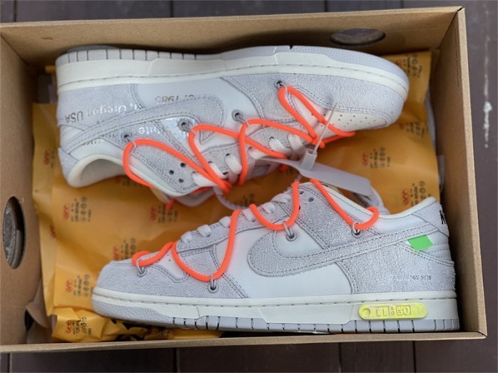 Authentic OFF-WHITE x Nike Dunk Low “The 50” DJ0950 108