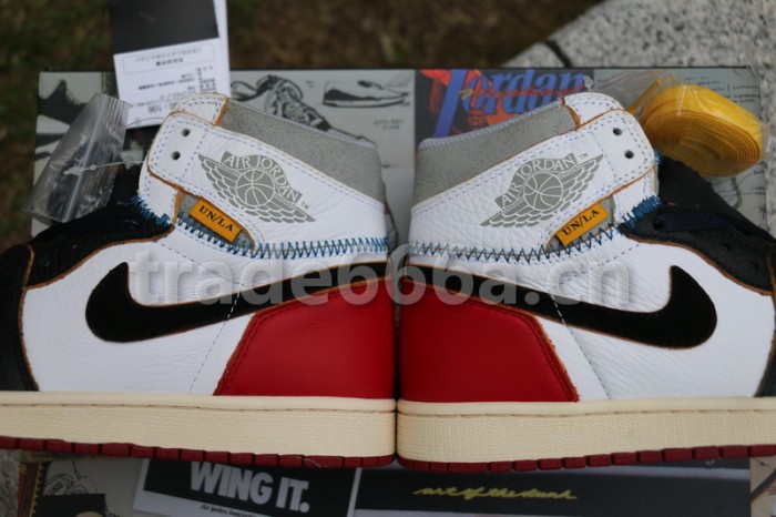 Authentic Union x Air Jordan 1 Retro High OG NRG White Red