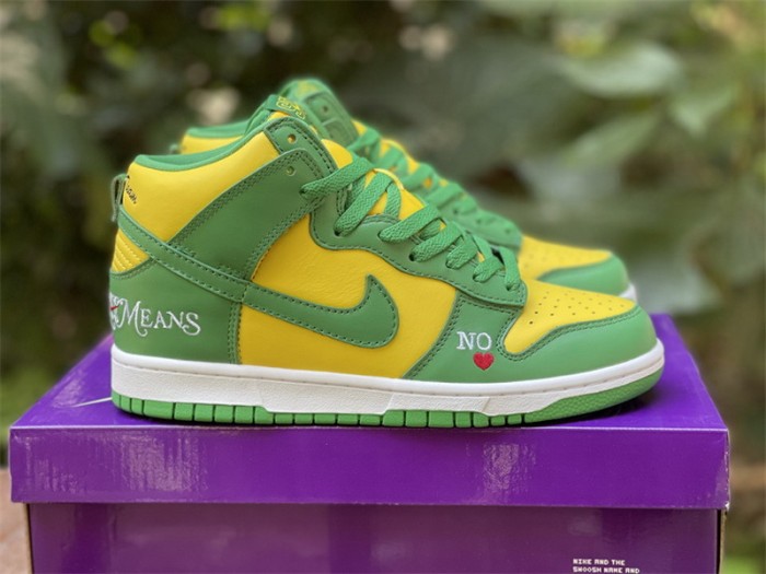 Authentic Supreme x SB Dunk High “Brazil”