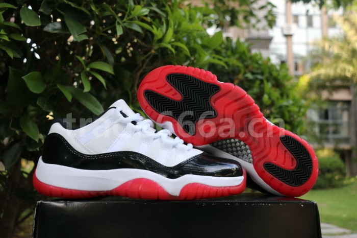 Authentic Air Jordan 11 Low “White Bred” Women Shoes