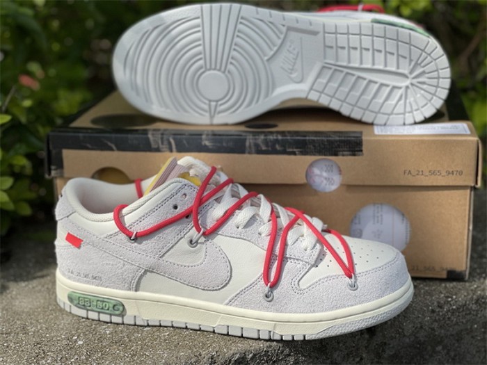 Authentic OFF-WHITE x Nike Dunk Low “The 50” DJ0950 118