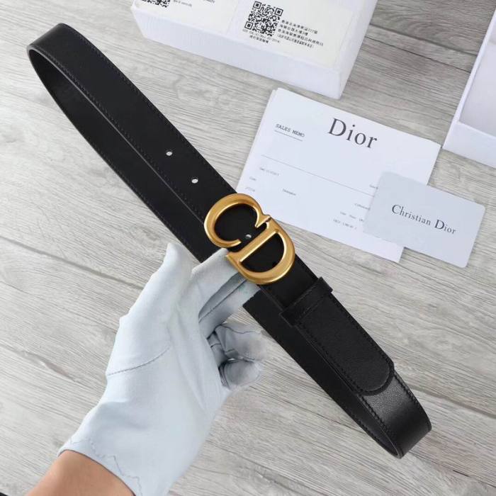 Super Perfect Quality Dior Belts(100% Genuine Leather,steel Buckle)-048