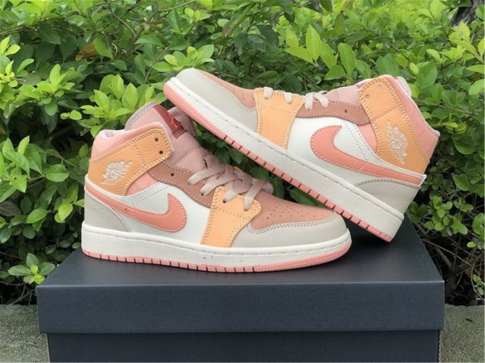 Authentic Air Jordan 1 Mid “Atomic Orange”
