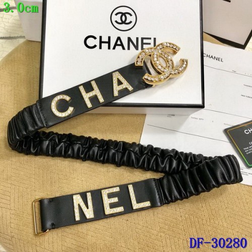 Super Perfect Quality CHNL Belts(100% Genuine Leather,steel Buckle)-077