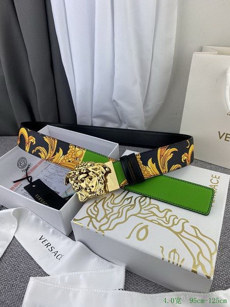 Super Perfect Quality Versace Belts(100% Genuine Leather,Steel Buckle)-650