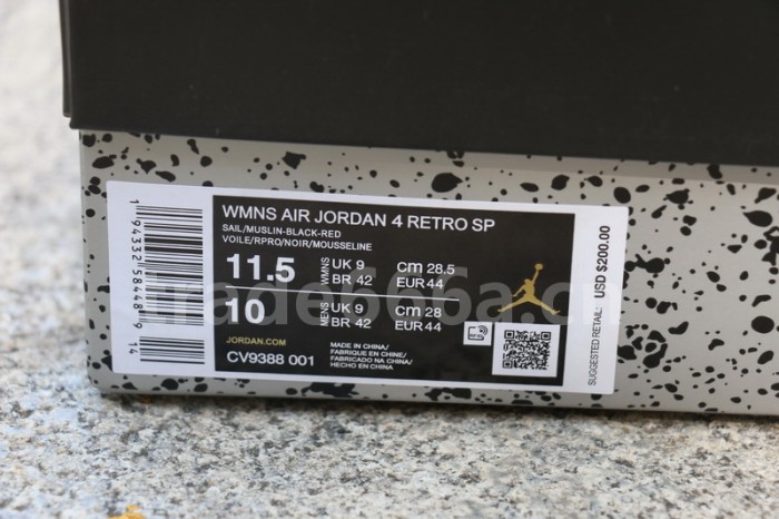 Authentic OFF WHITE x Air Jordan 4 “Bred”