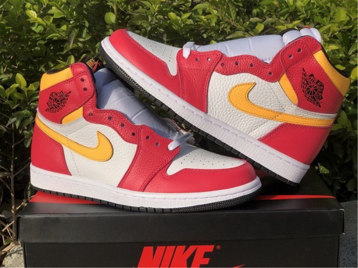 Authentic Air Jordan 1 “Light Fusion Red”