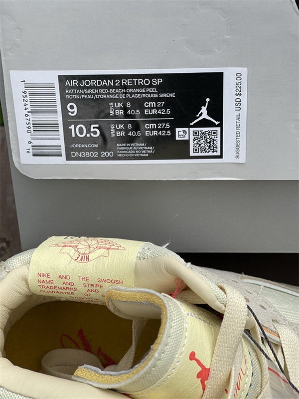 Authentic Union x Air Jordan 2 “Rattan”