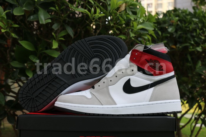 Authentic Air Jordan 1 High OG“ Light Smoke Grey”
