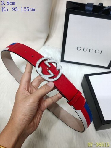 Super Perfect Quality G Belts(100% Genuine Leather,steel Buckle)-3864