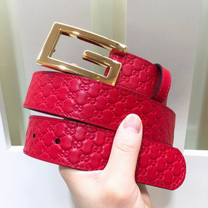 Super Perfect Quality G women Belts(100% Genuine Leather,steel Buckle)-466