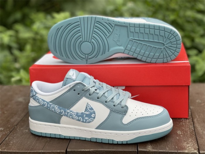 Authentic Nike Dunk Low “Blue Paisley”