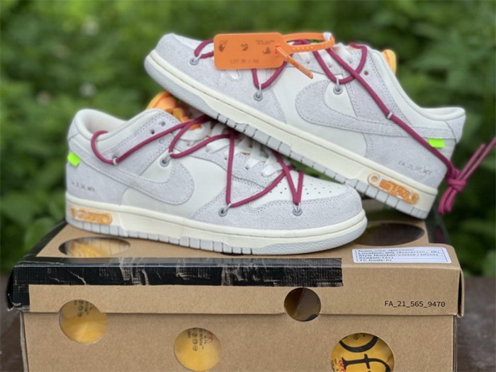 Authentic OFF-WHITE x Nike Dunk Low “The 50”DJ0950 114