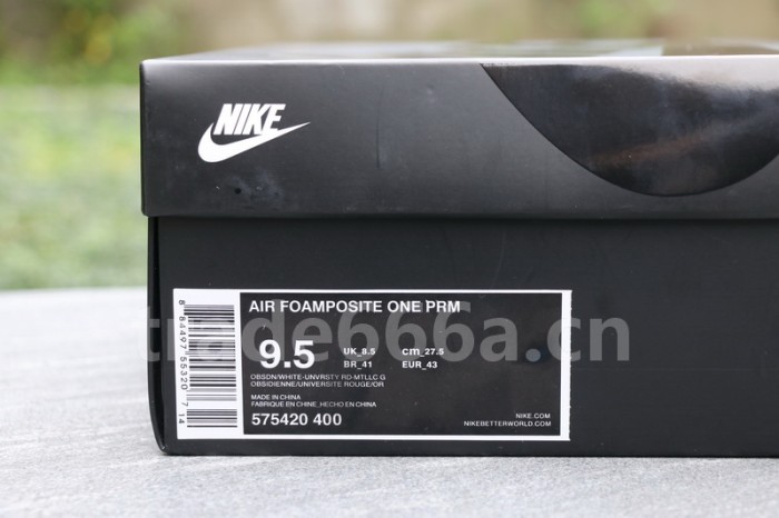 Authentic Air Foamposite one Olympic