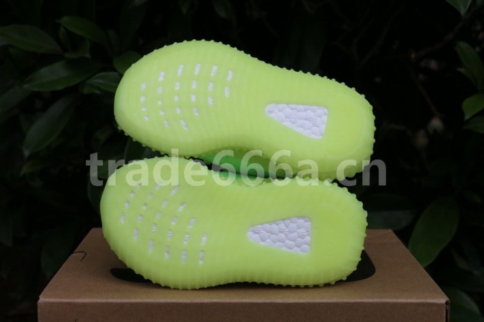 Authentic AD Yeezy 350 Boost V2 “Glow” kids shoes