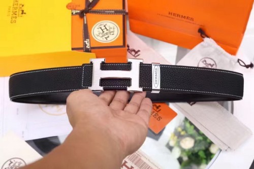 Super Perfect Quality Hermes Belts(100% Genuine Leather,Reversible Steel Buckle)-009
