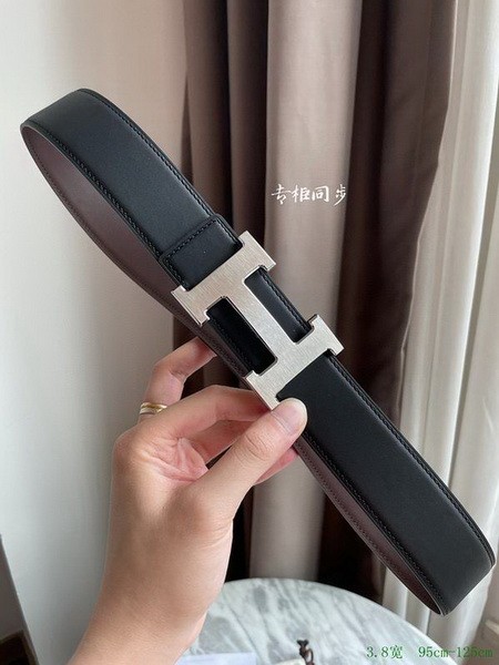 Super Perfect Quality Hermes Belts(100% Genuine Leather,Reversible Steel Buckle)-883