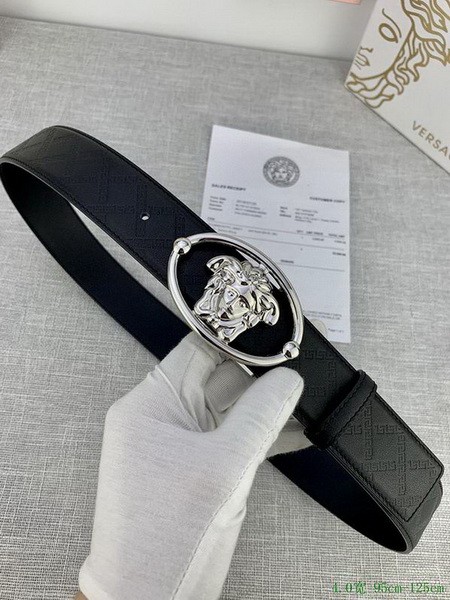 Super Perfect Quality Versace Belts(100% Genuine Leather,Steel Buckle)-531