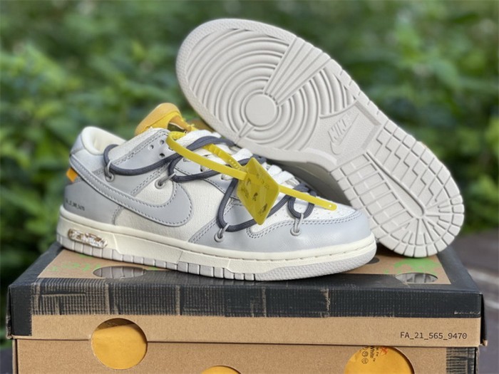 Authentic OFF-WHITE x Nike Dunk Low “The 50” DM1602 105