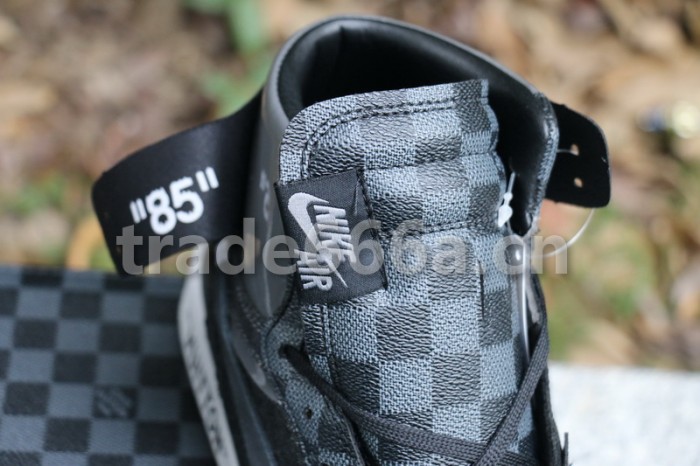 Authentic Off White X LV x Air Jordan 1 Black