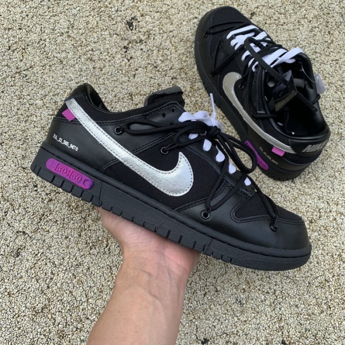 Authentic OFF-WHITE x Nike Dunk Low “The 50” DM1602 001