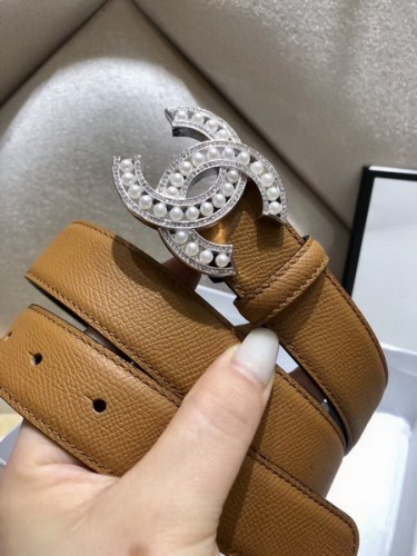 Super Perfect Quality CHNL Belts(100% Genuine Leather,steel Buckle)-021