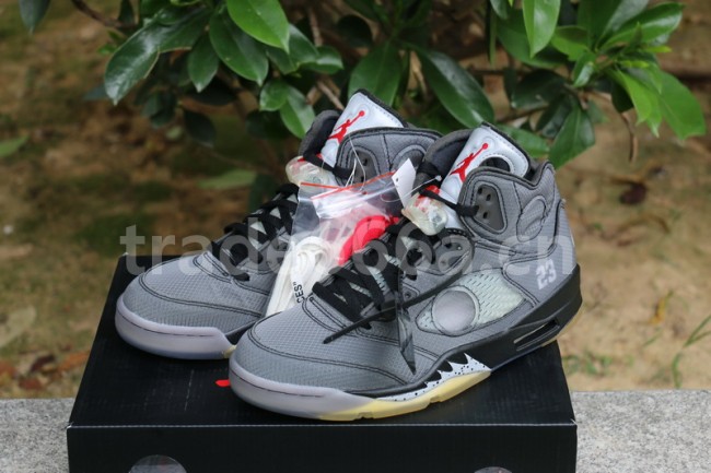 Authentic OFF-WHITE x Air Jordan 5